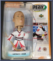 Martin Brodeur from Play Makers - NHL - 2001 / 2002 manufactured by Upper Deck [Front]