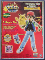 Ash & Pikachu from Pokemon - Trainer's Choice - ThinkChip manufactured by Hasbro [Back]
