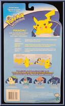 Pikachu (Thundershock Attack) from Pokemon - Johto League Champion manufactured by Hasbro [Back]