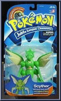 Scyther from Pokemon - Johto League Champion manufactured by Hasbro [Front]
