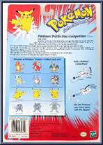 Scyther #123 / Chansey #113 / Pikachu #25 from Pokemon - Poke Ball Blasters manufactured by Hasbro [Back]