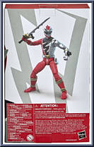 Dino Fury Red Ranger from Power Rangers Lightning Collection - Dino Fury manufactured by Hasbro [Back]