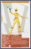Dino Thunder Yellow Ranger from Power Rangers Lightning Collection - Dino Thunder manufactured by Hasbro [Back]