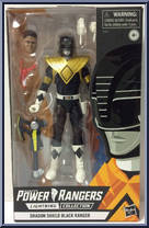Dragon Shield Black Ranger from Power Rangers Lightning Collection - Exclusives manufactured by Hasbro [Front]