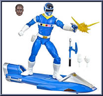 In Space Blue Ranger & Galaxy Glider from Power Rangers Lightning Collection - In Space manufactured by Hasbro [Loose]