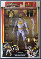 Armored Mighty Morphin White Ranger from Power Rangers Megaforce - Armored manufactured by Bandai [Front]