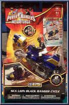 Sea Lion Black Ranger Cycle from Power Rangers Megaforce - Cycles manufactured by Bandai [Front]