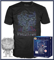 Fugitive Predator (Clear With T-Shirt) from Predator - Pop! Vinyl Figures manufactured by Funko [Front]