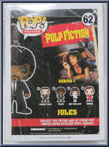 Jules (Bloody) from Pulp Fiction - Pop! Vinyl Figures manufactured by Funko [Back]