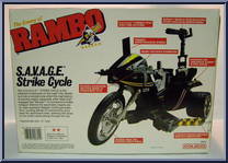 Savage Strike Cycle from Rambo - Accessories manufactured by Coleco [Back]