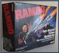Twin-mounted 7.62mm Machine Gun with Bunker from Rambo - Weapons manufactured by Coleco [Front]