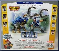Bill Barker & Buster from Rescue Heroes - Police Patrol manufactured by Fisher-Price [Back]