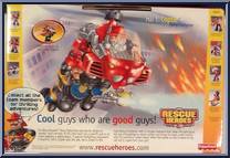 Hal E. Copter (Flying Firefighter) from Rescue Heroes - Basic Series manufactured by Fisher-Price [Back]