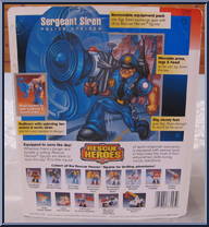 Sergeant Siren (Police Officer) from Rescue Heroes - Basic Series manufactured by Fisher-Price [Back]