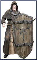 Los Illuminados Monk (Hooded Head & Shield) from Resident Evil 4 - Series 2 manufactured by Neca [Loose]