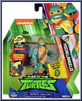 Michelangelo from Rise of the Teenage Mutant Ninja Turtles - Battle Shell manufactured by Playmates [Front]