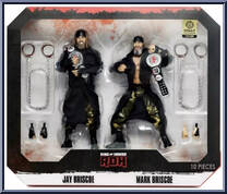 Jay Briscoe / Mark Briscoe from ROH - Basic Series manufactured by Jazwares [Front]
