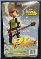Scott Pilgrim (Yellow Shirt) from Scott Pilgrim vs. The World - Basic Series manufactured by Mezco [Back]