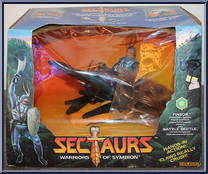 Pinsor and Battle Beetle from Sectaurs - Beasts manufactured by Coleco [Front]