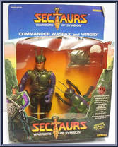 Commander Waspax and Wingid from Sectaurs - Beasts manufactured by Coleco [Front]