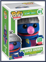 Super Grover (Flocked) from Sesame Street - Pop! Vinyl Figures manufactured by Funko [Front]