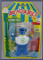 Cookie Monster from Sesame Street - Bendables manufactured by Tara Toy [Front]