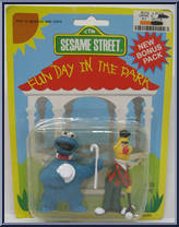 Cookie Monster (Cane) / Bert (Croquet) from Sesame Street - Fun Day in the Park manufactured by Tara Toy [Front]
