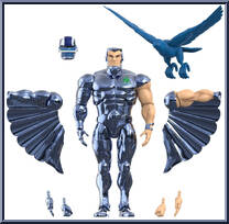 Steelwill (VAC Metal) from SilverHawks - Ultimate manufactured by Super7 [Loose]