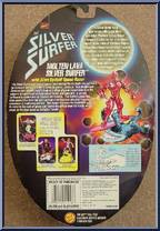 Silver Surfer (Molten Lava) from Silver Surfer - Space Racers manufactured by Toy Biz [Back]