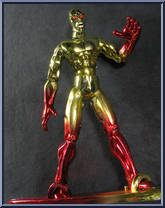 Solar Silver Surfer with Draconian Warrior from Silver Surfer - Alien Fighters manufactured by Toy Biz [Loose]