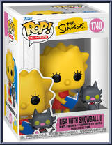 Lisa with Snowball II from Simpsons - Pop! Vinyl Figures manufactured by Funko [Front]