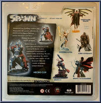 Necro Cop from Spawn - Series 31 - Other Worlds manufactured by McFarlane [Back]