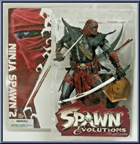 Ninja Spawn 2 from Spawn - Series 29 - Evolutions manufactured by McFarlane [Front]