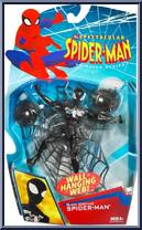 Spider-Man (Black Costume) (Wall Hanging Web) from Spectacular Spider-Man (Animated) - Basic Series manufactured by Hasbro [Front]