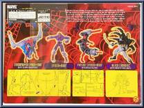 4-Pack (Spider-Man, Cyberfighter, Future Spider-Man, Alien Carnage) from Spider-Man (2000) - Multi-Packs manufactured by Toy Biz [Back]