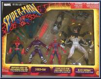 4-Pack (Spider-Man, Cyberfighter, Future Spider-Man, Alien Carnage) from Spider-Man (2000) - Multi-Packs manufactured by Toy Biz [Front]