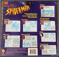 Venom (Stealth) & Spider-Man (Cyborg) from Spider-Man - Canadian 2-Pack - Series 2 manufactured by Toy Biz [Back]