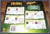 Venom vs. Spider-Man - Venom The Symbiote and Doppelganger Spider from Spider-Man - Canadian 2-Pack - Venom vs. Spider-Man manufactured by Toy Biz [Back]