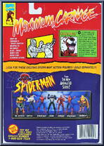 Carnage from Spider-Man - Maximum Carnage manufactured by Toy Biz [Back]
