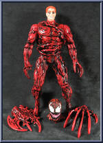 Carnage (Unleashed) from Spider-Man - Animated - Series 6 manufactured by Toy Biz [Loose]