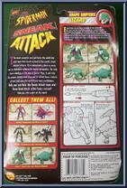 Lizard from Spider-Man - Shape Shifters manufactured by Toy Biz [Back]