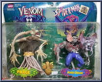 Venom vs. Spider-Man - Phage and Morbius Unbound from Spider-Man - Canadian 2-Pack - Venom vs. Spider-Man manufactured by Toy Biz [Front]