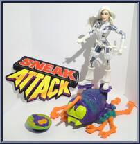 Silver Sable from Spider-Man - Bug Busters manufactured by Toy Biz [Loose]