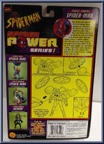 Spider-Man (Triple Threat) from Spider-Man - Spider Power - Series 1 manufactured by Toy Biz [Back]