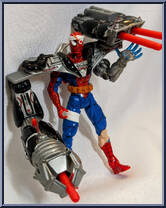 Spider-Man (Cyborg) from Spider-Man - Spider-Wars manufactured by Toy Biz [Loose]