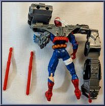 Spider-Man (Cyborg) from Spider-Man - Spider-Wars manufactured by Toy Biz [Loose]