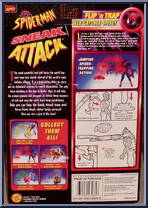 Spider-Man (Web Catcher) from Spider-Man - Flip 'N Trap manufactured by Toy Biz [Back]