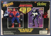 Spider-Man vs Venom from Spider-Man - 13" Big Time Action Hero manufactured by Toy Biz [Back]