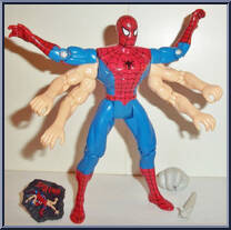 Spider-Man (Six Arm) from Spider-Man - Animated - Series 5 manufactured by Toy Biz [Loose]