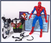 Anti-Symbiote Spidey from Spider-Man - Techno Wars manufactured by Toy Biz [Loose]